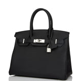 Hermes Birkin 30 Black Togo Palladium Hardware