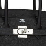 Hermes Birkin 30 Black Togo Palladium Hardware