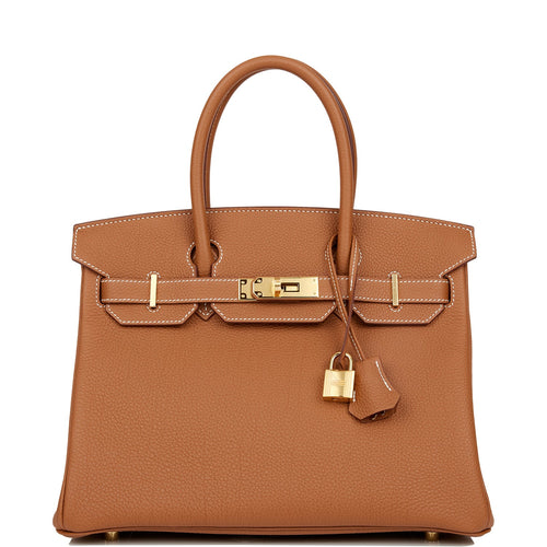 Hermes Birkin 30 Gold Togo Gold Hardware
