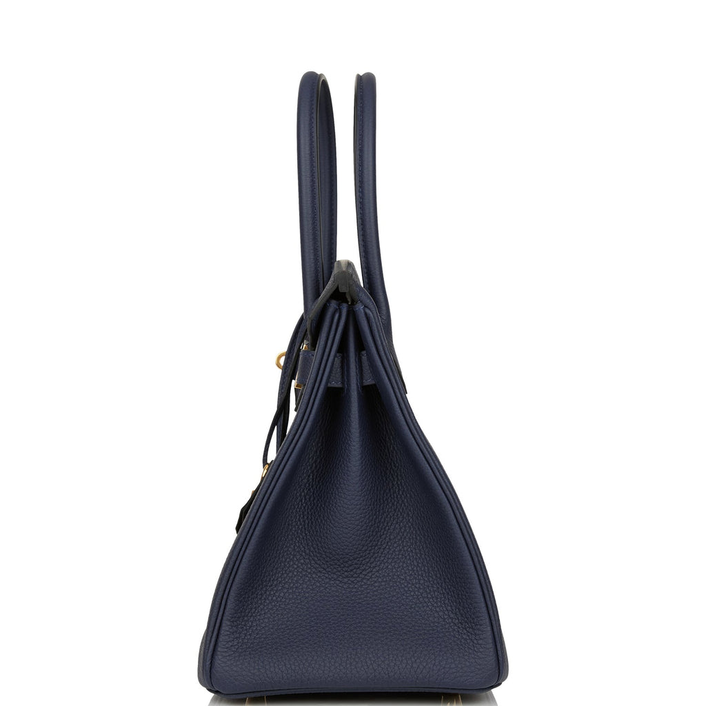 Hermès Birkin Blue Nuit Togo 30 Gold Hardware, 2015 (Very Good), Handbag
