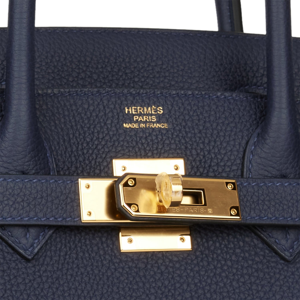 Hermes Birkin 30 Bleu France Togo Gold Hardware – Madison Avenue