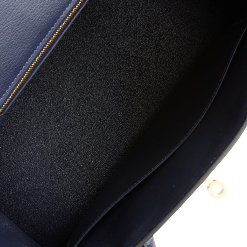 Hermès Birkin 30 HSS Rouge Grenat And Blue Nuit Togo Gold Hardware