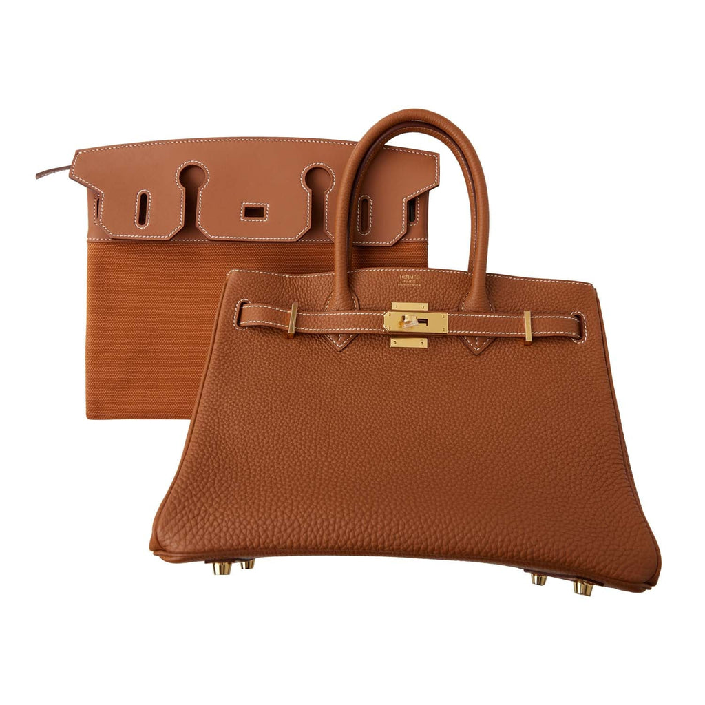 A LIMITED EDITION BÉTON TOGO & SWIFT LEATHER 3 IN 1 BIRKIN 30 WITH GOLD  HARDWARE, HERMÈS, 2022