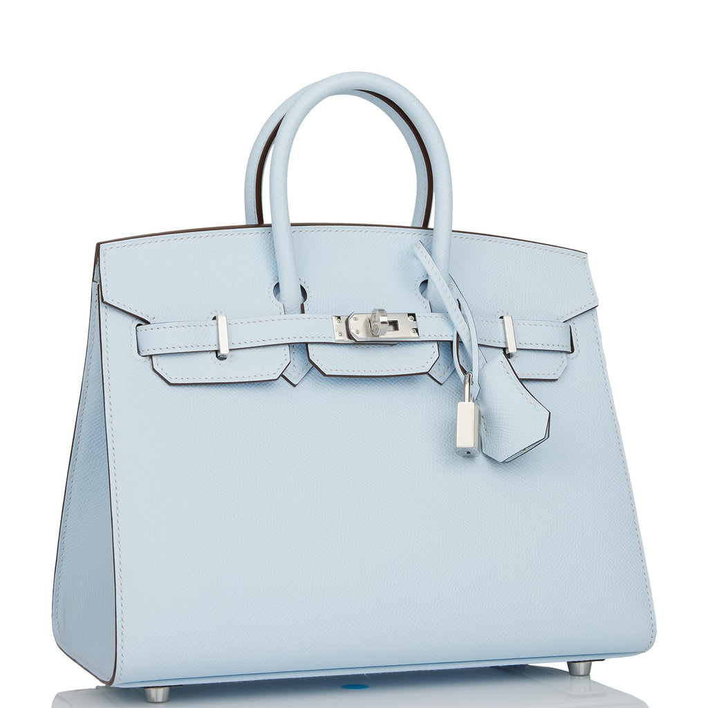 Hermès Birkin 25 Sellier Epsom Bleu Brume PHW ○ Labellov ○ Buy