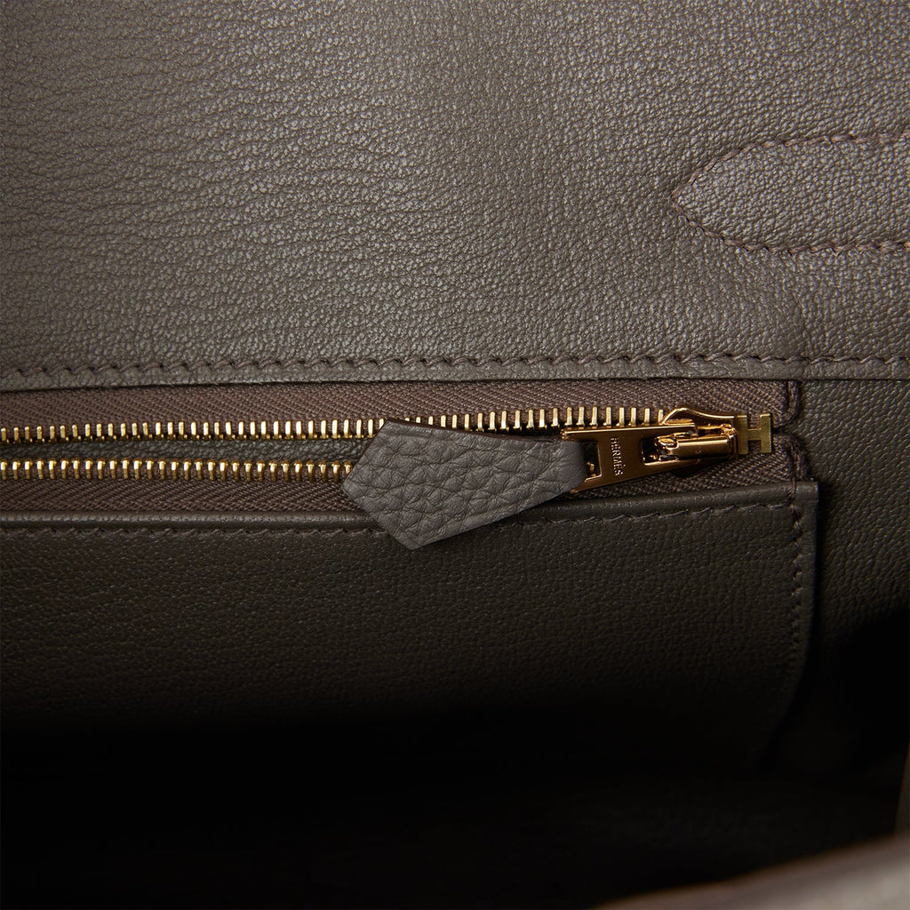 Hermès Birkin 30 Gris Etain Epsom Rose Gold Hardware RGHW — The