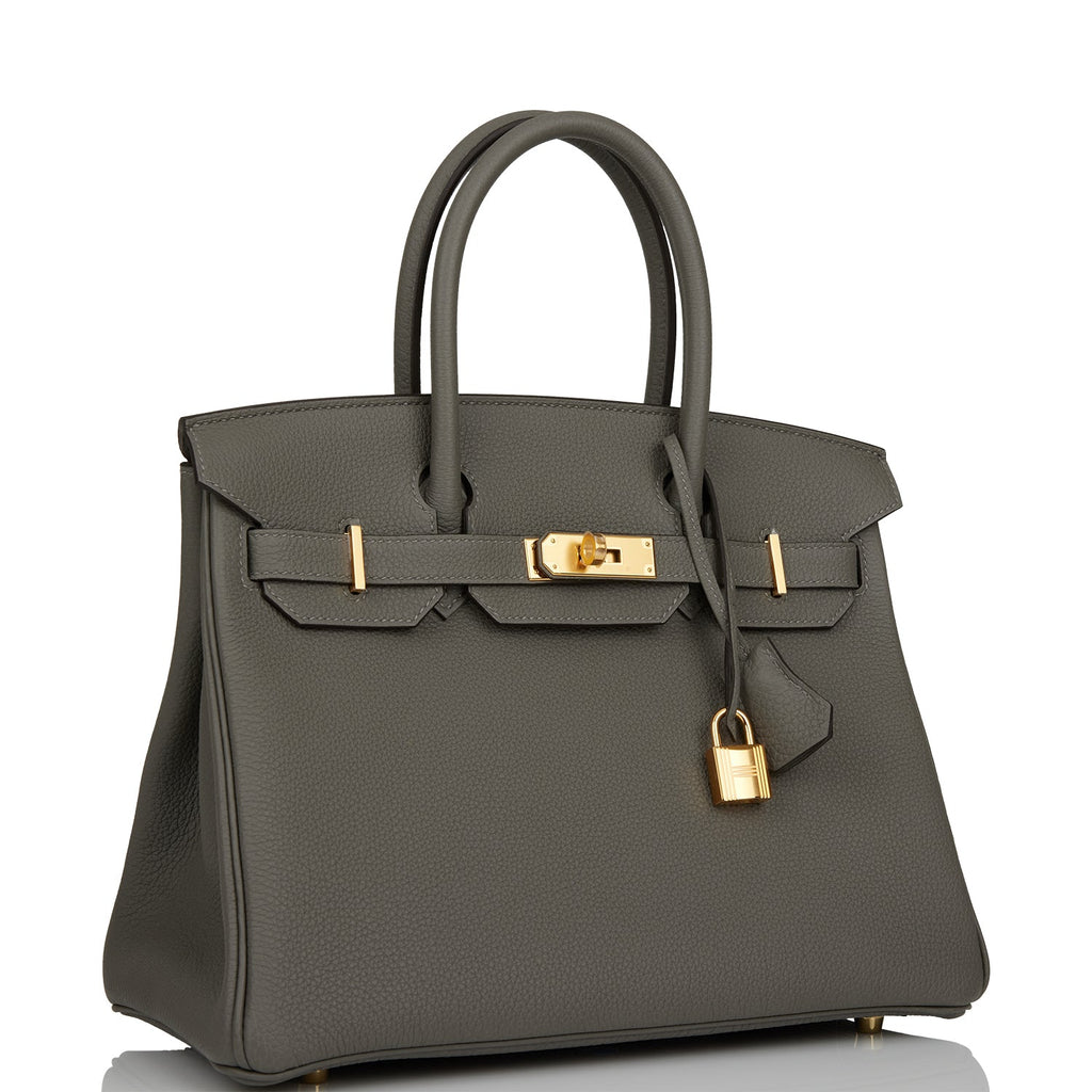 Hermès Birkin 25 Gold Togo Gold Hardware Leather Handbags Brown
