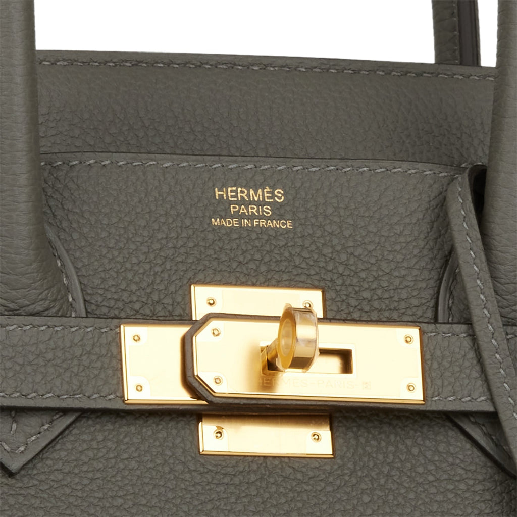 Hermes　Birkin bag 30　Gris meyer　Togo leather　Gold hardware