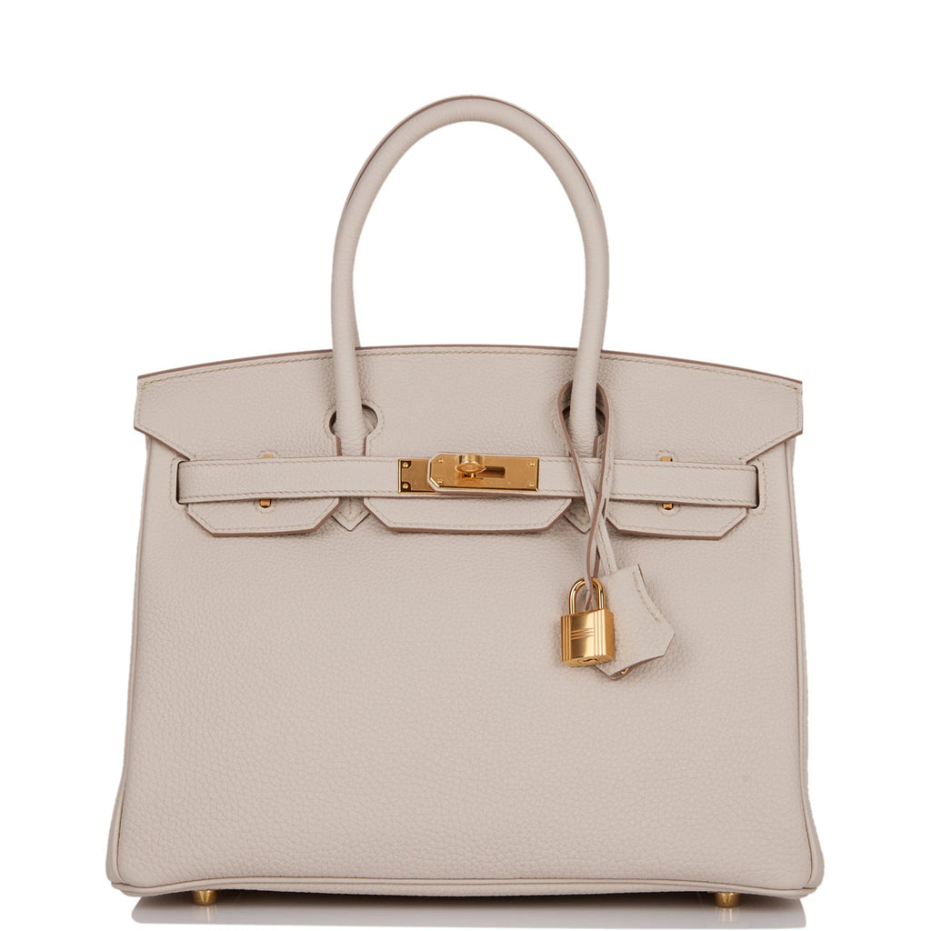 Hermes Birkin 30 Handbag Beton Togo Leather With Palladium Hardware – Bags  Of Personality