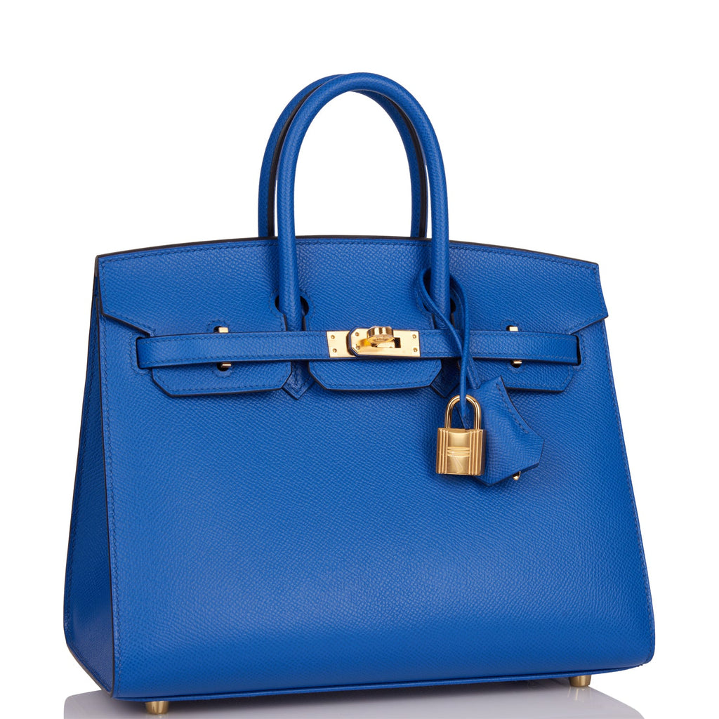Hermès Birkin Sellier 25 Bleu Brume Epsom PHW - Klueles
