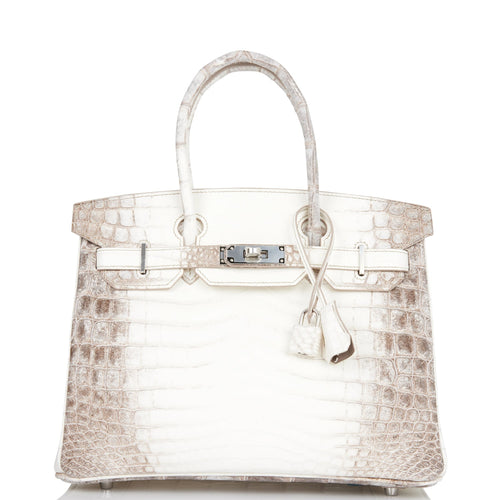 Hermes Birkin 30 Himalaya Niloticus Crocodile Palladium Hardware