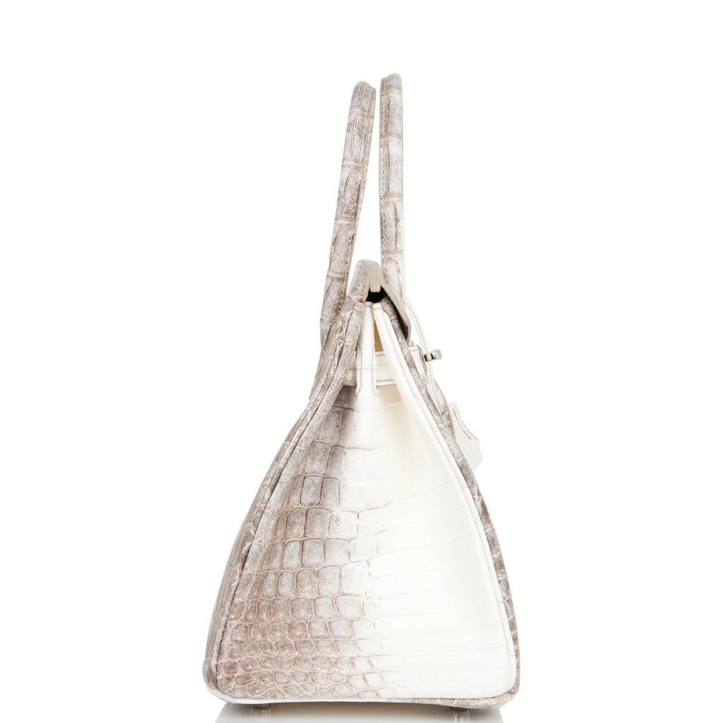 White Matte Niloticus Crocodile Himalaya Birkin 30 Palladium Hardware, 2014, Handbags & Accessories, 2022