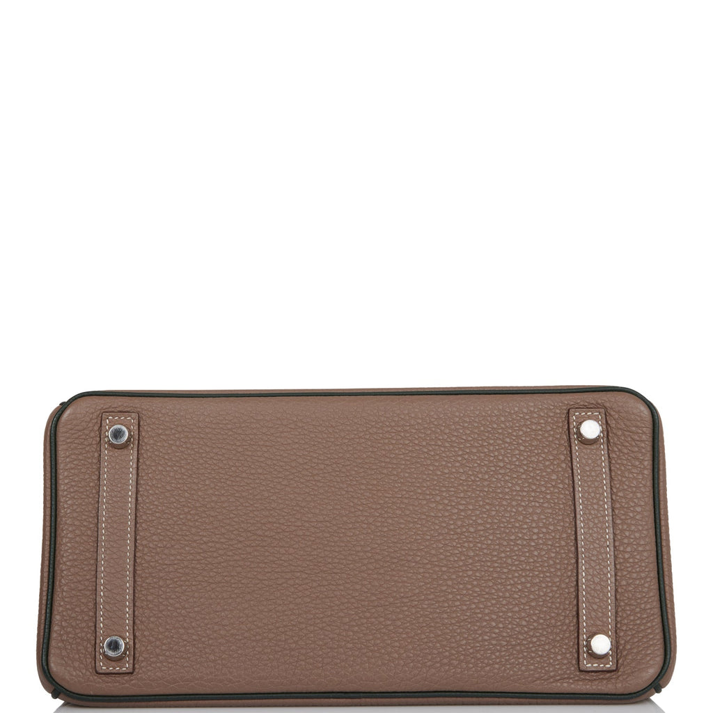 Hermès - Hermès Birkin 30 Togo Leather Handbag-Vert Fonce Silver Hardware