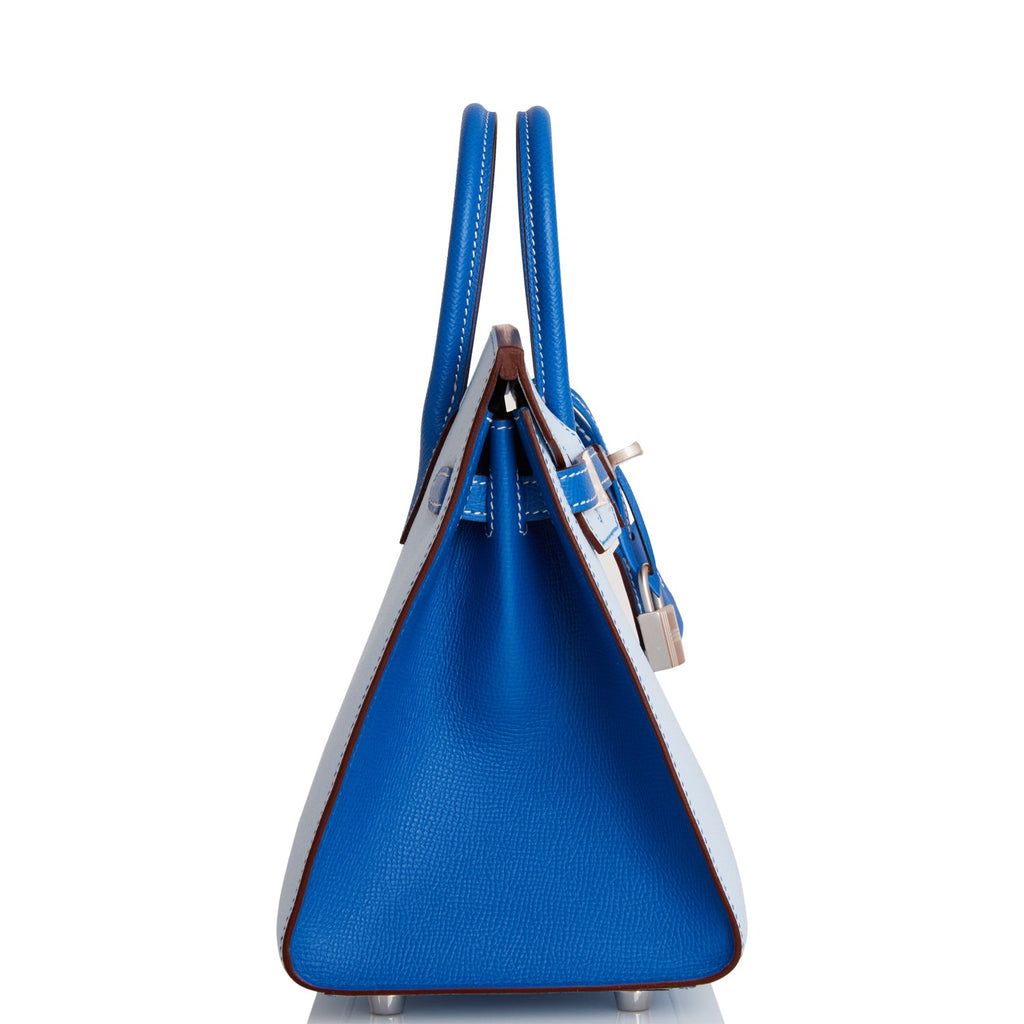 Hermès Birkin 25 HSS Bi-Color Blue Electrique & Craie Epsom Brushed Go