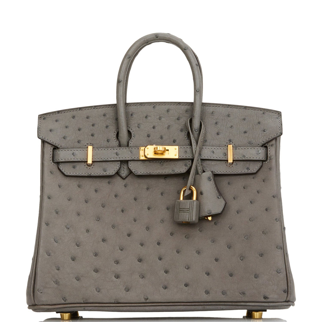 Madison Avenue Couture: Herms Birkin 25 Gris Perle Ostrich