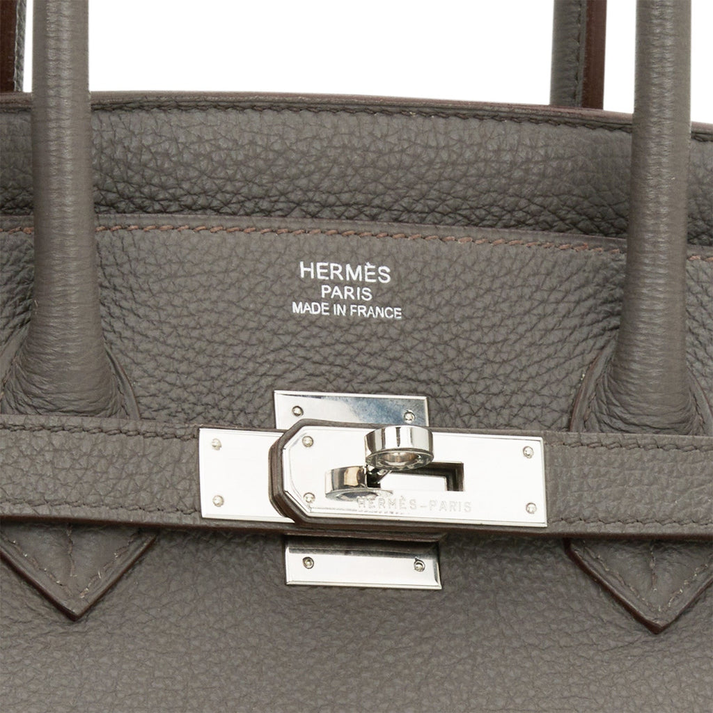 Hermes Birkin 35 Gris Etain Togo Gold Hardware – Madison Avenue