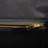 Hermes Birkin Sellier 30 Black Epsom Gold Hardware