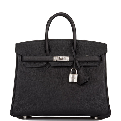 Hermes Black Togo Birkin 25cm Palladium Hardware