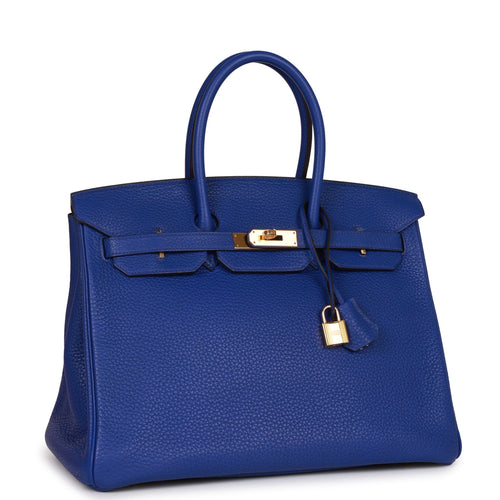 Hermès Royal blue Hermes Kelly bag Dark blue Leather ref.729185 - Joli  Closet