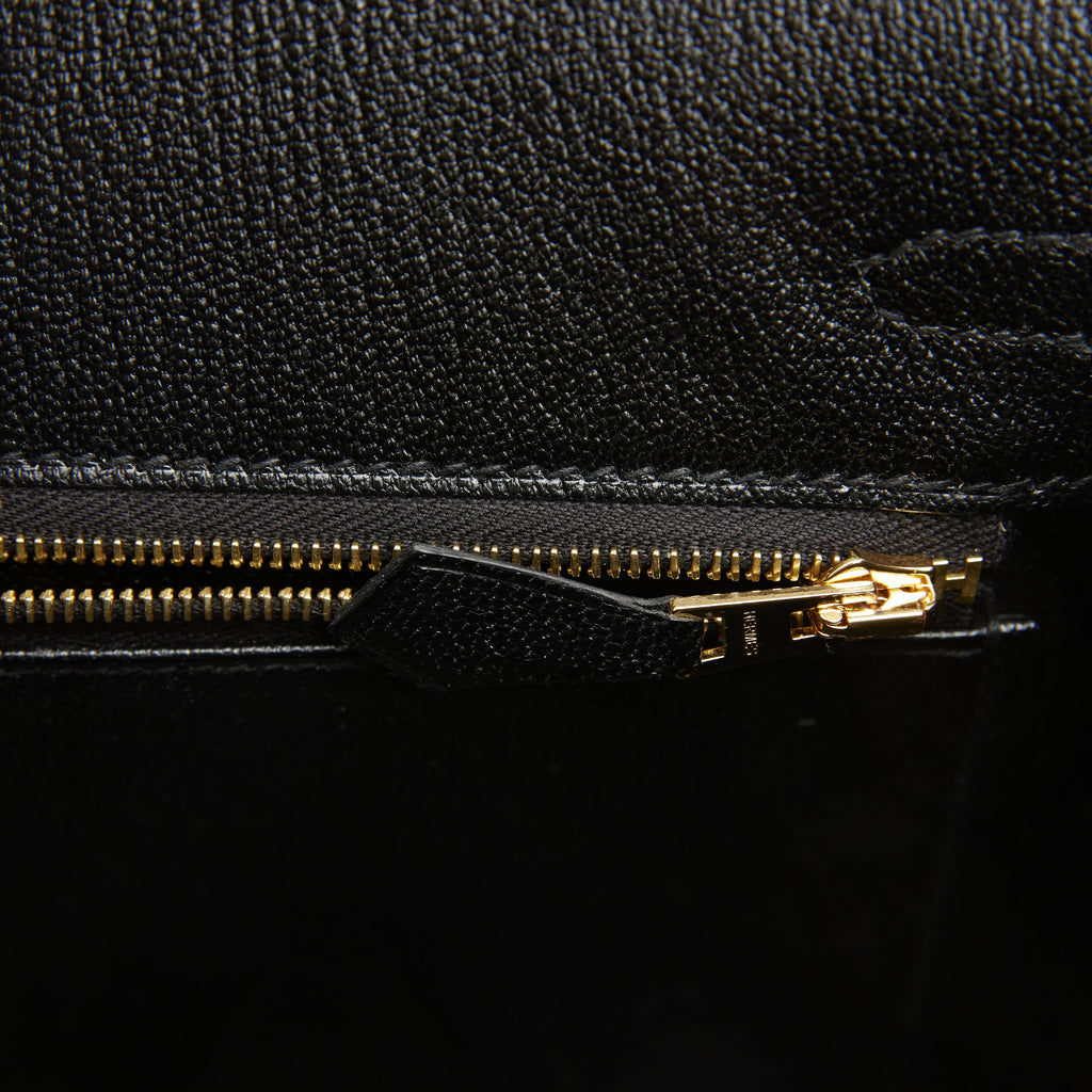 HERMES Birkin 25 cm Black Noir Epsom Gold Hardware RARE! Authentic - SANDIA  EXCHANGE