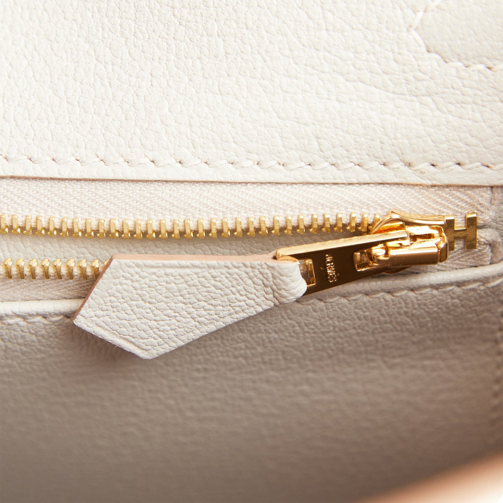 Hermes HSS Birkin 25 Rose Sakura & Gris Perle Chevre Brushed Gold Hardware  – Madison Avenue Couture