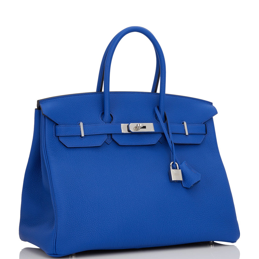 Hermès Cobalt Blue Togo Birkin 35 with Palladium Hardware