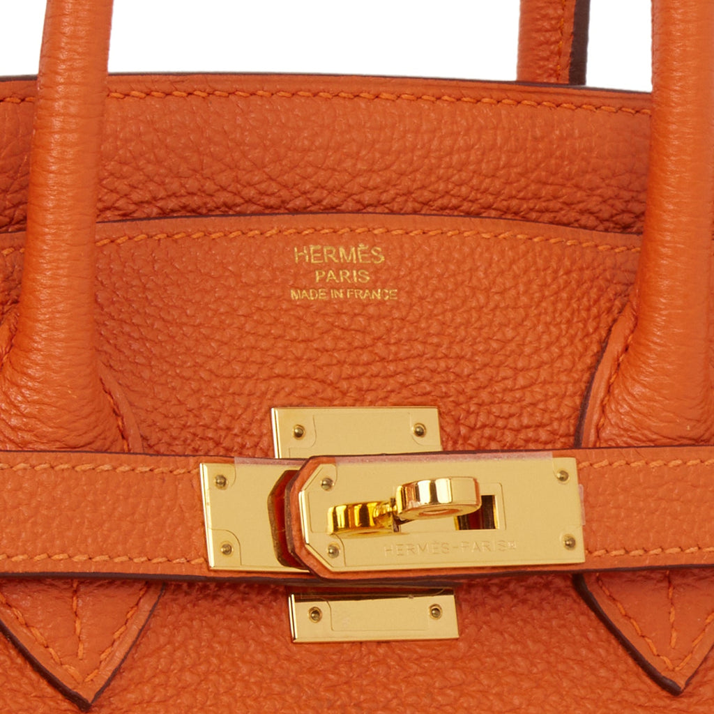 Pre-owned Hermes Birkin 35 Orange H Togo Gold Hardware – Madison Avenue  Couture