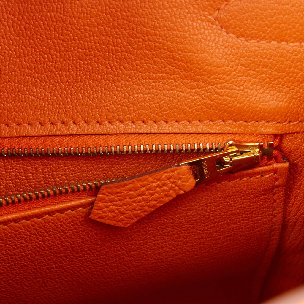 Hermès 30cm Birkin, Orange Togo Leather, Gold Hardware