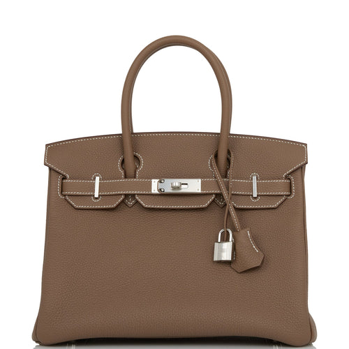 Hermes Birkin 30 Etoupe Togo Palladium Hardware