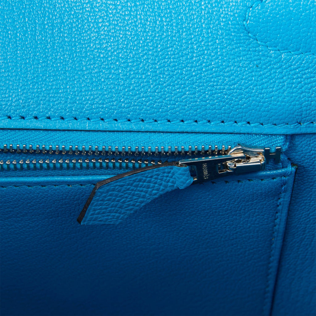 Hermes Birkin 35 Bleu Jean Epsom Palladium Hardware #M - Vendome Monte Carlo