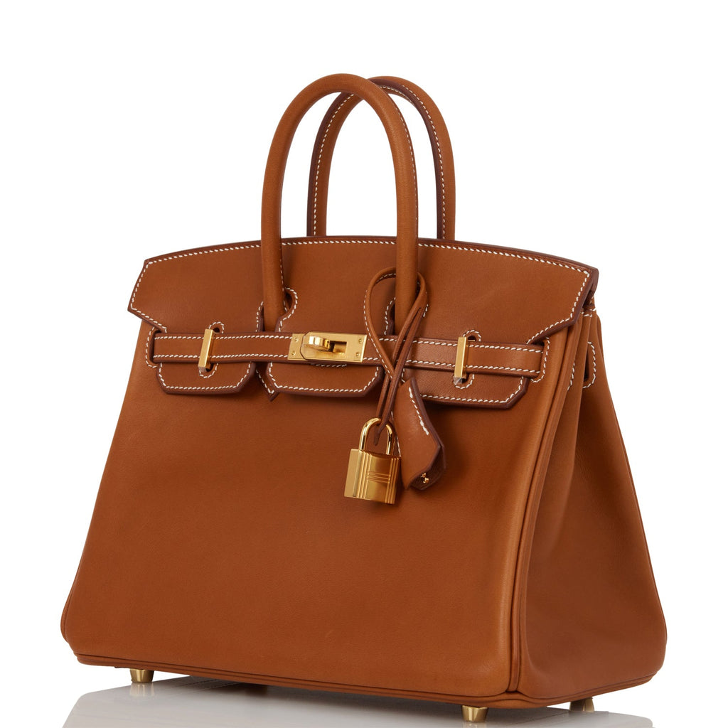 Hermes Kelly 25 in Fauve Barenia Faubourg with Gold Hardware