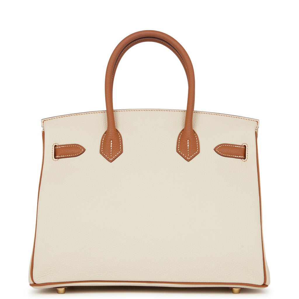 Hermes Special Order (HSS) Birkin 30 Gris Mouette and Craie Togo Brush –  Madison Avenue Couture