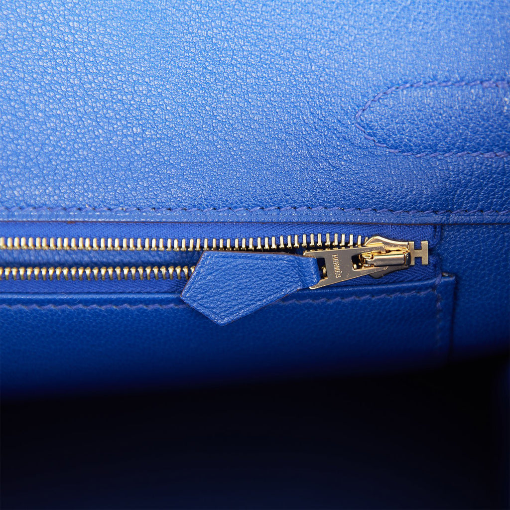 Hermes Birkin Bag 30cm Blue Nuit / Etain Togo Brushed Palladium Hardware
