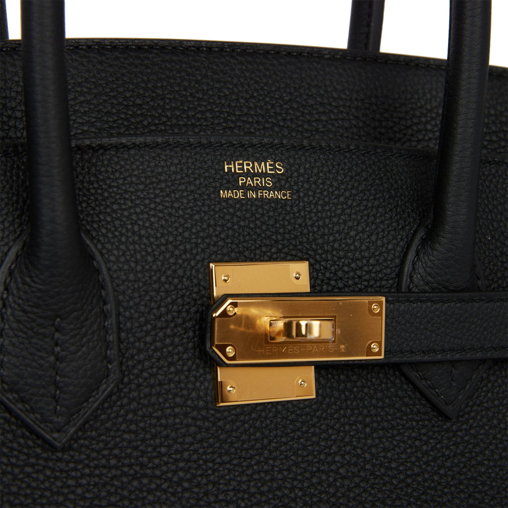 Hermes Birkin 35 Black Togo Gold Hardware