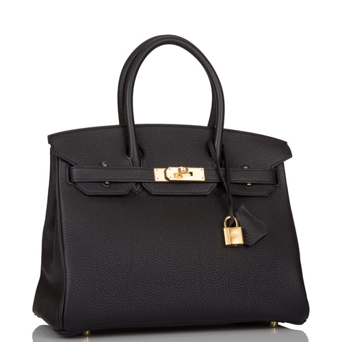 Hermes Birkin 35 Black Togo Gold Hardware