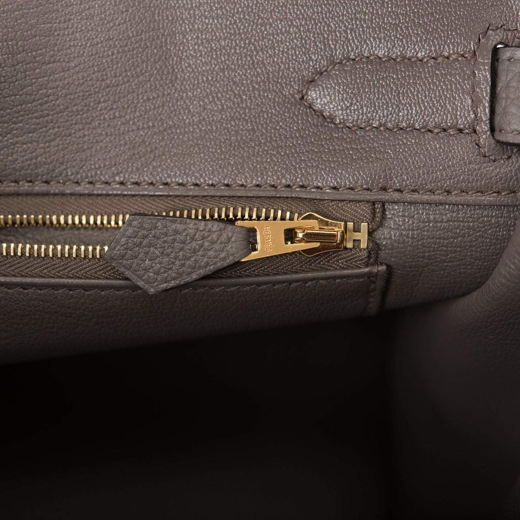 S-Voyage Luxury - Brand New Hermes Birkin 30cm in Etain and Gold