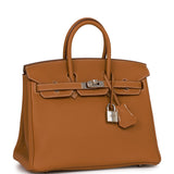 Hermes Birkin 25 Gold Togo Palladium Hardware