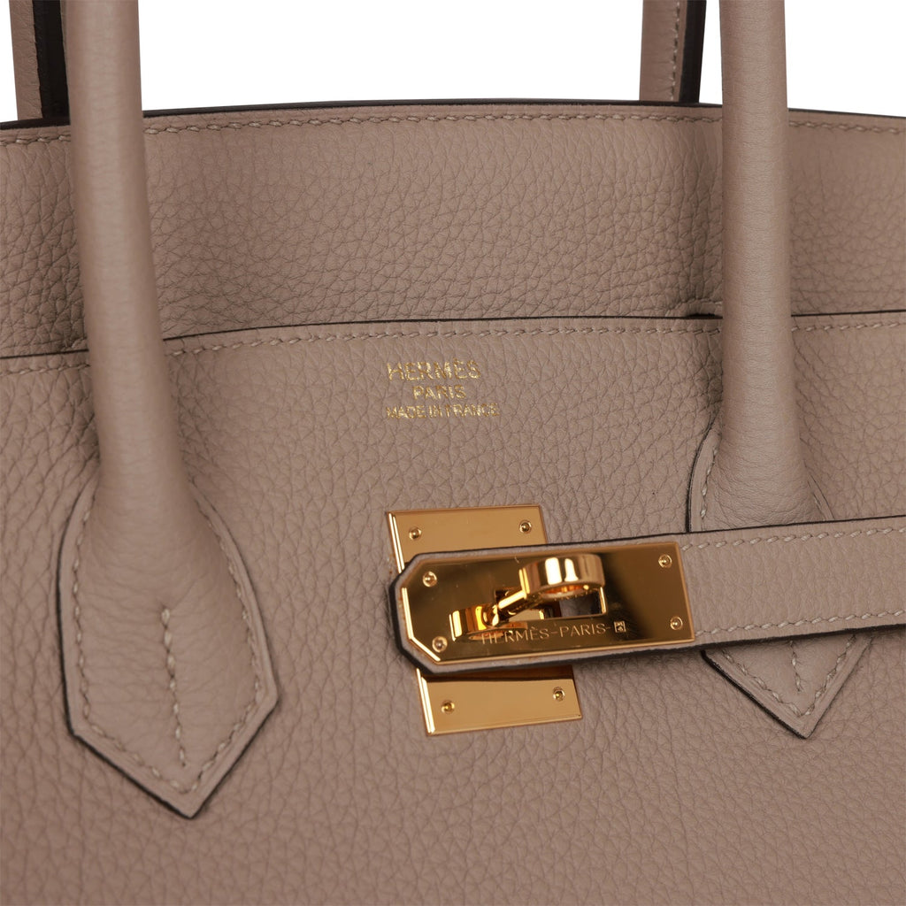Hermes Gris Perle Togo Birkin 35cm Gold hardware – Madison Avenue Couture