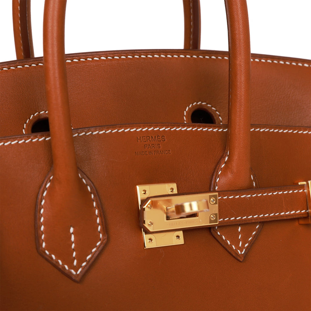Hermes Birkin 30 Bag Barenia Faubourg Leather with Gold Hardware