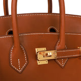 Hermes Vintage Steele Macpharson Bag Barenia Leather Gold Hardware Rare