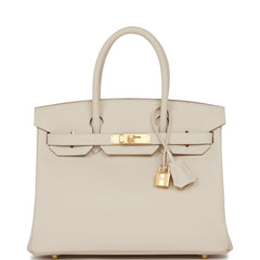 Hermes Birkin 30 Craie Epsom Gold Hardware #X - Vendome Monte Carlo