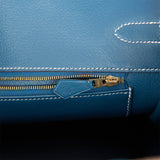 Hermès Candy Birkin 30 Rouge Casque/Blue Thalassa Epsom Permabrass Har –  Coco Approved Studio