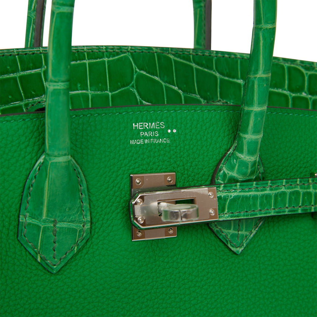Hermès Birkin 25 Touch Cactus Natural-Sable Alligator Matte Veau