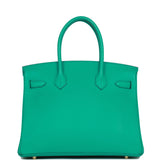 Hermes Birkin 30 Vert Jade Epsom Gold Hardware