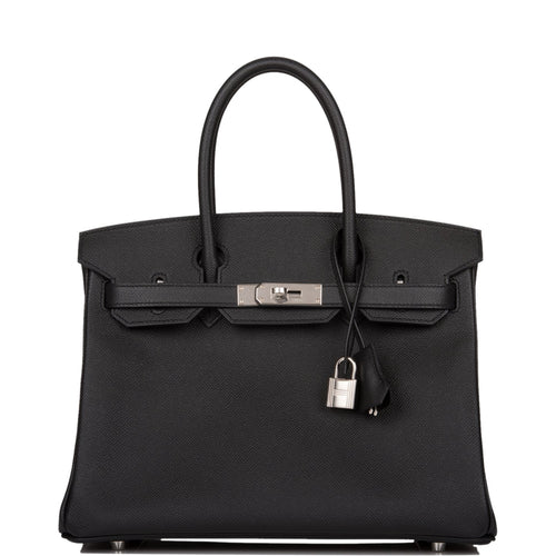 Hermes Birkin 30 Black Epsom Palladium Hardware