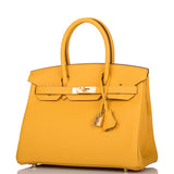 Hermes Birkin 30 Jaune Ambre Togo Gold Hardware