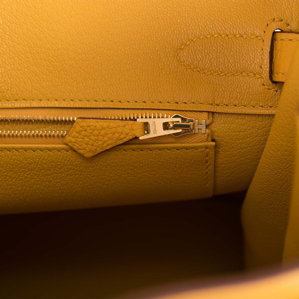 Hermes Special Order (HSS) Birkin 25 Gold and Jaune Ambre Togo Brushed –  Madison Avenue Couture