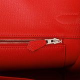 Hermes Birkin 35 Rouge Casaque Togo Palladium Hardware