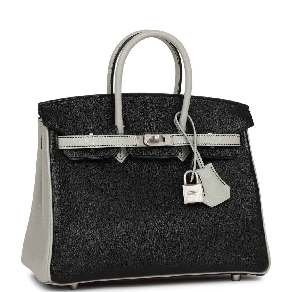 Hermes Birkin Bag 30 Chevre Black Bi-color Special order Horseshoe  Palladium