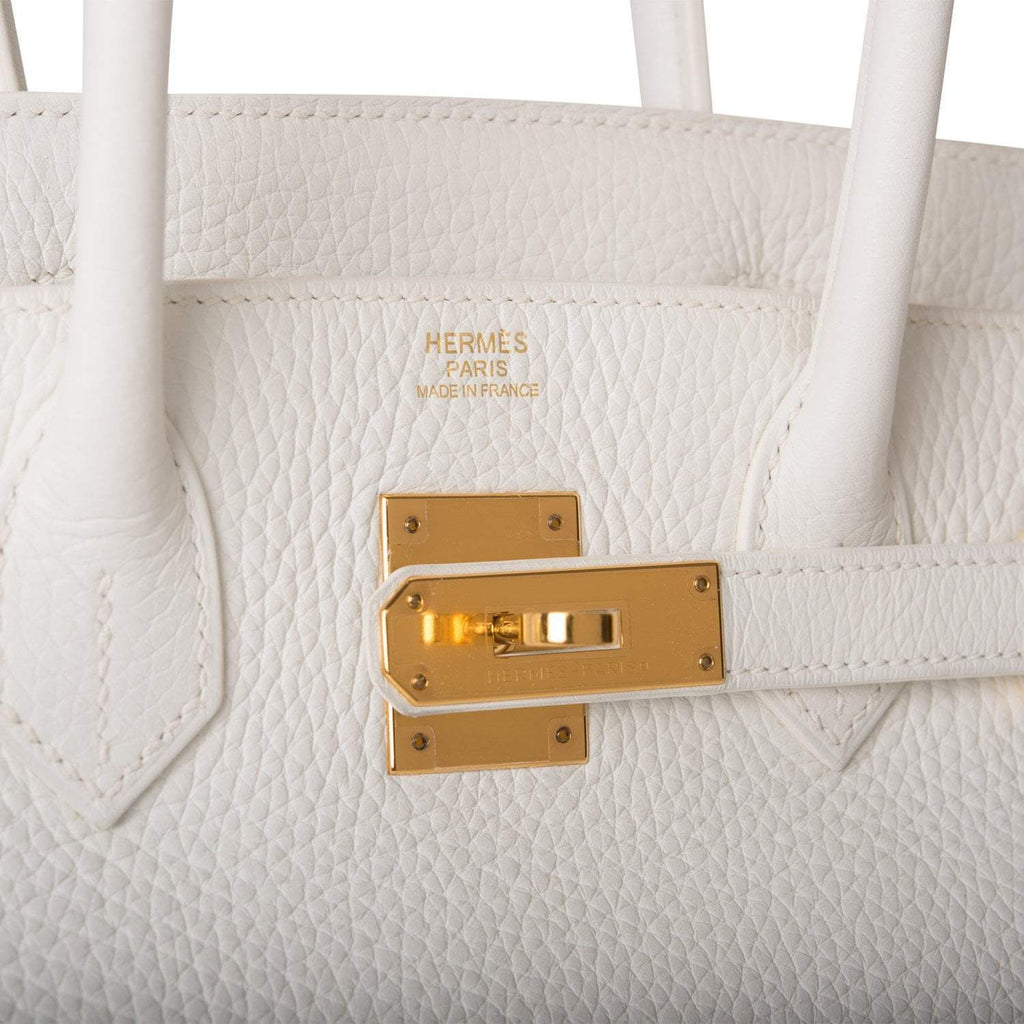 Hermès Birkin 30 White - Clemence Leather GHW