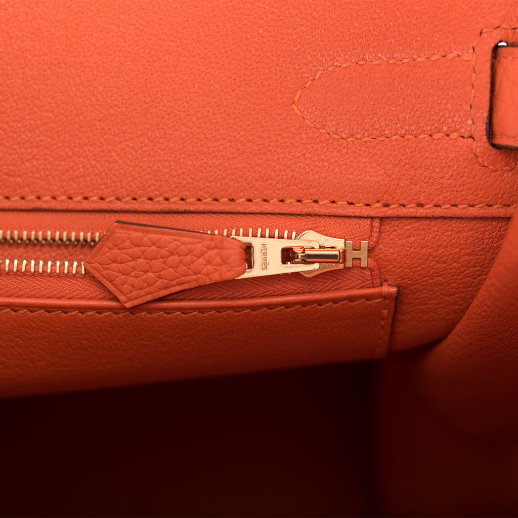 Hermès Birkin 30 Feu Orange Bag - Default Title / orange in 2023